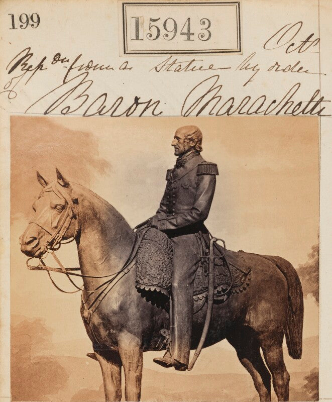 'reproduction from a statue by order of baron marochetti' (sir mark cubbon) npg ax63873