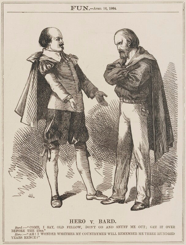 Hero v. bard (william shakespeare; giuseppe garibaldi) npg d13122