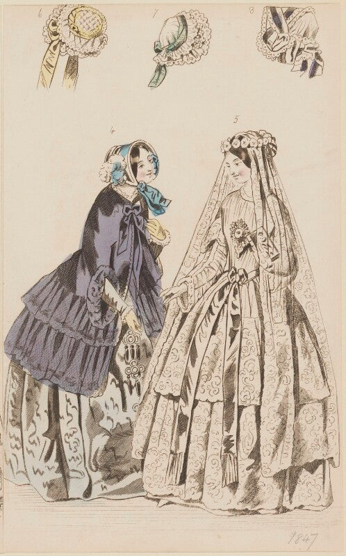 Public promenade and bridal dresses, may 1847 npg d47975