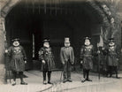 Sir George Bryan Milman with four Yeoman Warders NPG x127210