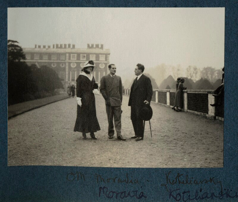 Lady ottoline morrell; alberto moravia (né pincherle); samuel solomonovich ('kot') koteliansky npg ax143424