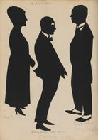 Actors in role for the play 'Other People's Worries', on the West Pier, Brighton (Sydney Compton as 'Percy Glanfield M.P.' and two unknown actors) NPG D46423