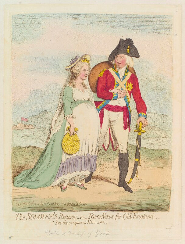 'the soldier's return;   or   rare news for old england' npg d12430