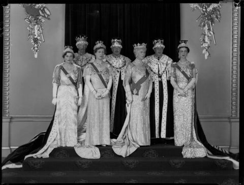 Royal group on the occasion of the coronation of King George VI NPG x32329