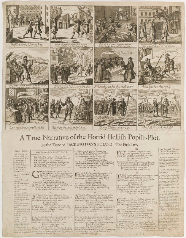 'a true narrative of the horrid hellish popish plot...the first part' npg d23015