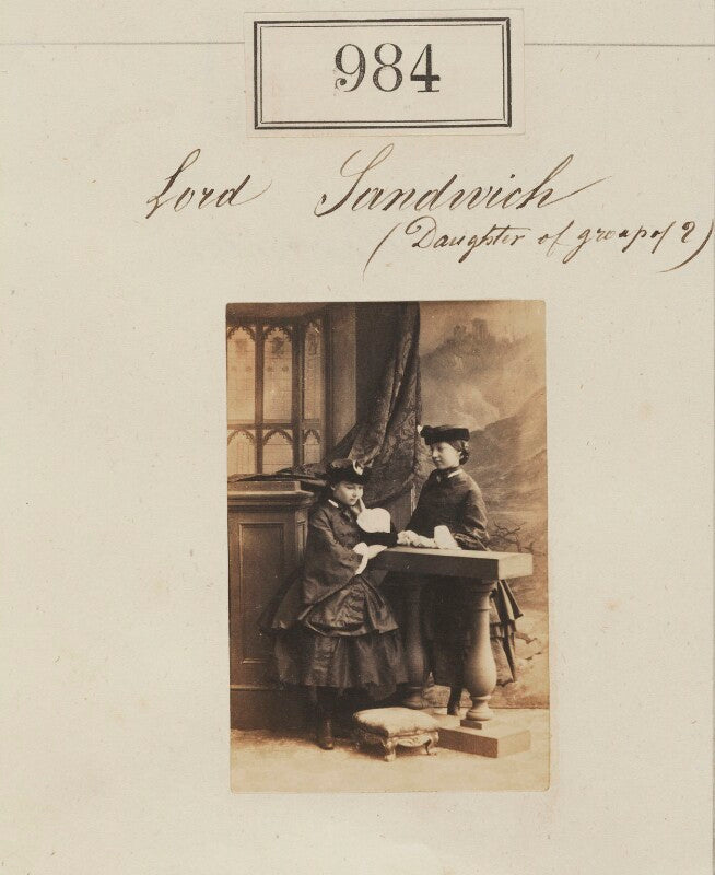 Lady anne florence adelaide duncombe (née montagu); lady emily caroline dyke (née montagu) npg ax50532