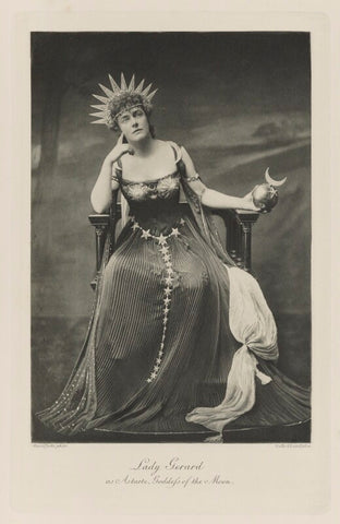 Mary Emmeline Laura (née Milner), Lady Gerard as Astarte, Goddess of the Moon NPG Ax41092