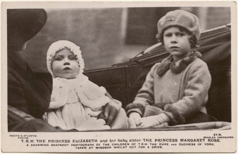 'T.R.H. The Princess Elizabeth and her baby sister The Princess Margaret Rose' NPG x193138