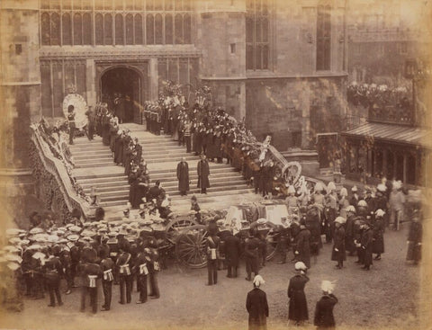 Queen Victoria's funeral procession arriving at St George's Chapel, Windsor NPG P1700(56)