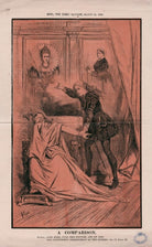 'A Comparison' (Queen Elizabeth I; Queen Victoria; Britannia; Ellen Terry as Hamlet) NPG D47435