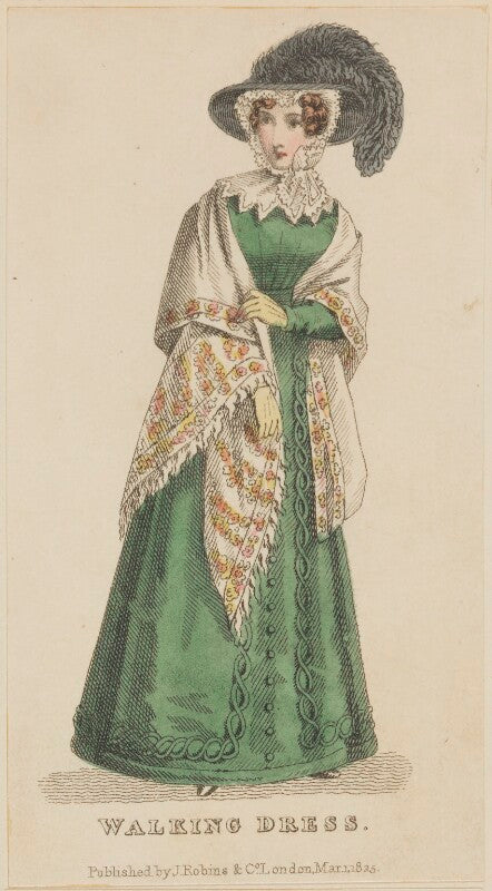 'walking dress', march 1825 npg d47554