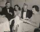 H.G. Wells; Paulette Goddard; Charlie Chaplin; Constance Collier NPG x198473
