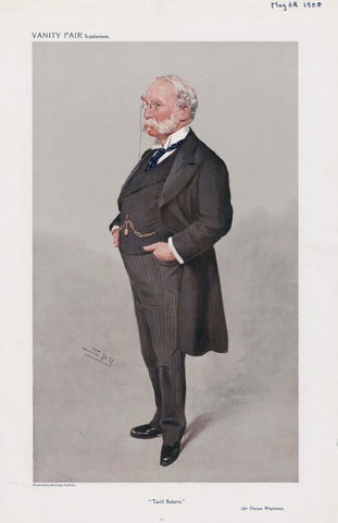 Sir Thomas Wrightson, 1st Bt ('Men of the Day. No. 1117. "Tariff Reform."') NPG D45431