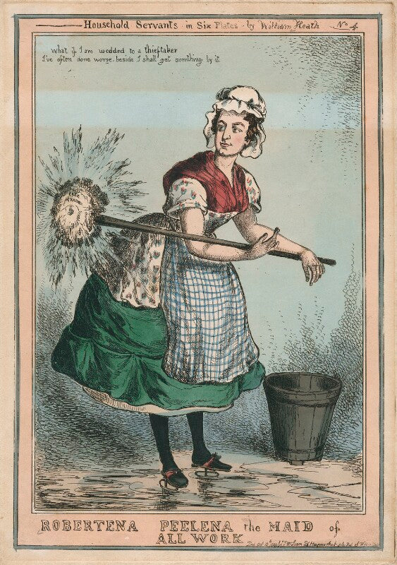 Sir robert peel, 2nd bt ('robertena peelena the maid of all work') npg d48883