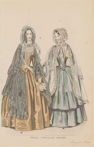 'Public promenade dresses', July 1844 NPG D47932