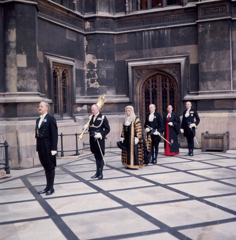 'The Speakers Procession' (Horace Maybray King, Baron Maybray-King and five others) NPG x172135