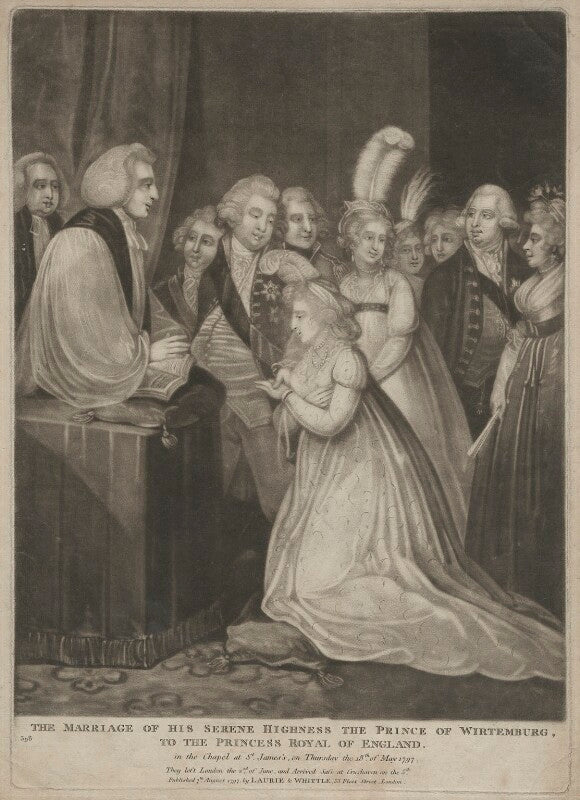 The marriage of his serene highness the prince of wirtemburg, to the princess royal of england npg d39267