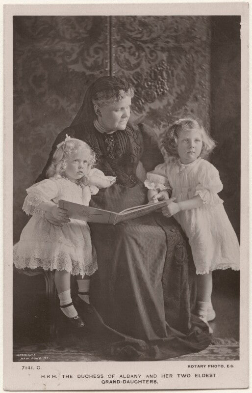 'h.r.h the duchess of albany and her two eldest grand daughters' npg x196436
