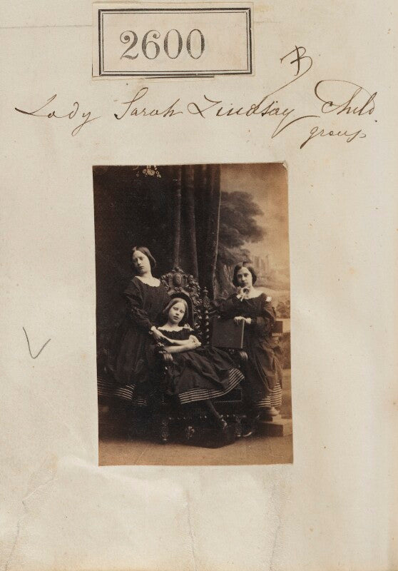 Maud isabella lindsay; mary egidia antrobus (née lindsay); mabel ramsden (née lindsay) npg ax51989