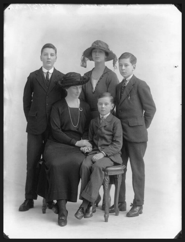 Mabel (née shaw), lady birkbeck and family npg x36672