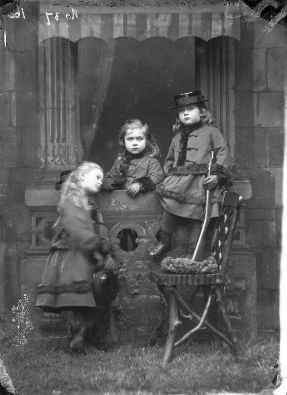 Queen mary; prince francis of teck; prince adolphus, duke of teck and marquess of cambridge npg x96008