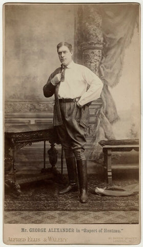 Sir George Alexander (George Samson) as Rudolf Rassendyll in 'Rupert of Hentzau' NPG x5475