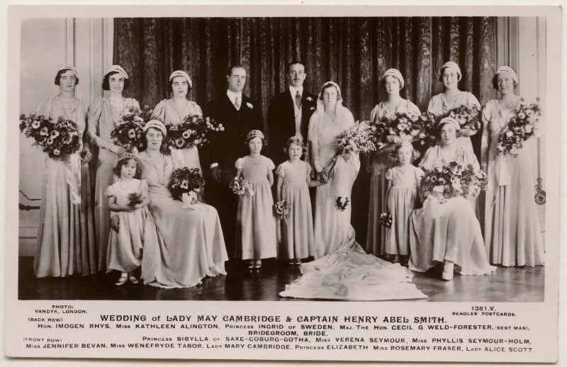 Wedding of lady may cambridge & captain henry abel smith npg x196942