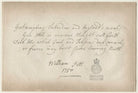 Verse by William Pitt, 1st Earl of Chatham NPG D21413