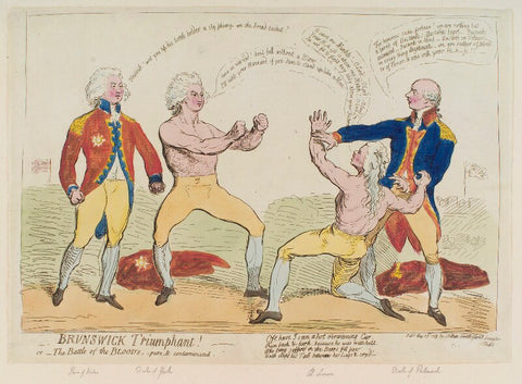 'Brunswick triumphant! or - the battle of the blood's, - pure, and contaminated' NPG D12400