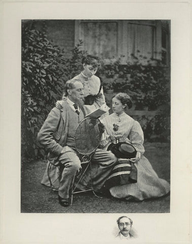 Charles Dickens; Mamie Dickens; Catherine ('Katey') Elizabeth Macready Perugini (née Dickens) NPG x24930