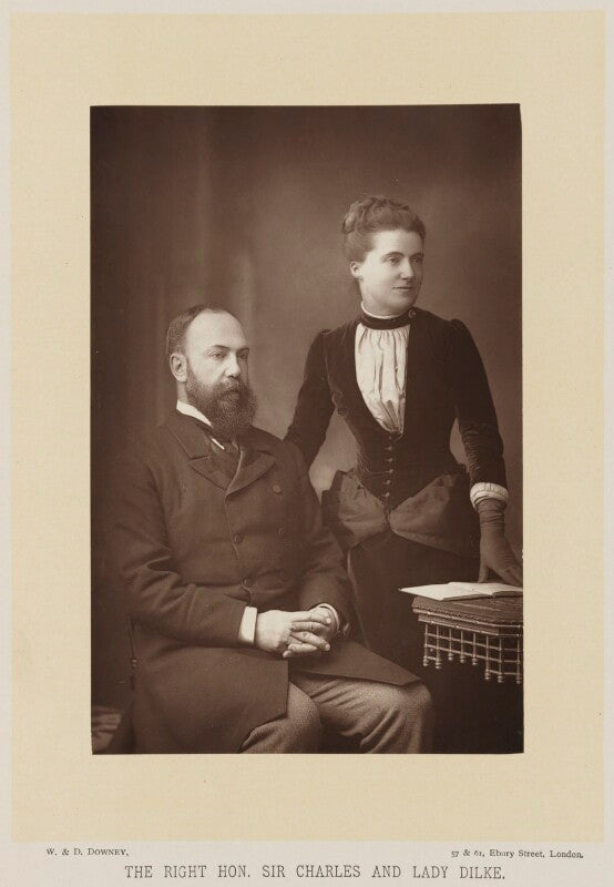 Sir charles wentworth dilke, 2nd bt; emilia francis (née strong), lady dilke npg ax27920