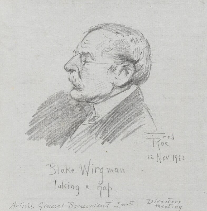 Theodore 'blake wirgman taking a nap' npg d43143