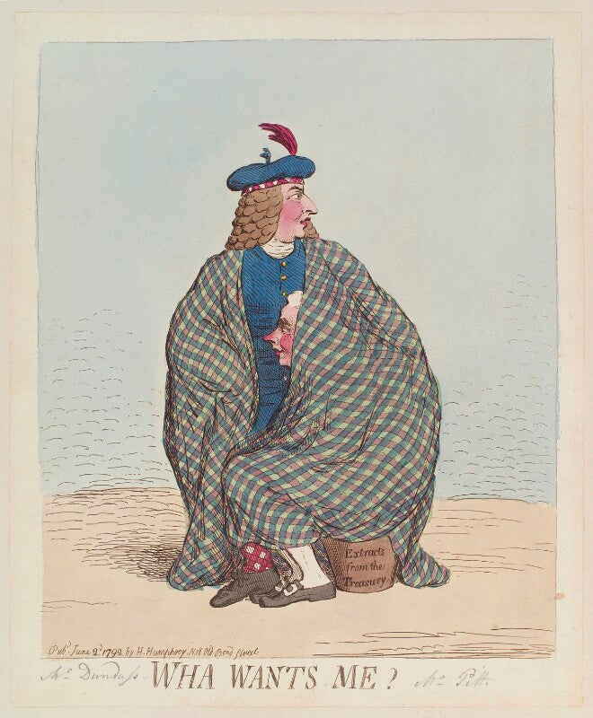 'wha wants me?' (henry dundas, 1st viscount melville; william pitt) npg d13012