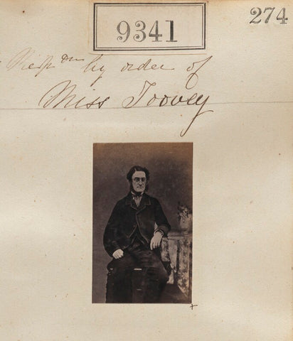 'Reproduction by order of Miss Toovey' NPG Ax59150