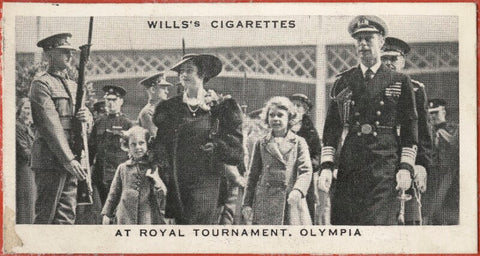 'At Royal Tournament, Olympia' (King George VI; Queen Elizabeth, the Queen Mother; Queen Elizabeth II; Princess Margaret; 7 Unknown sitters) NPG D47306