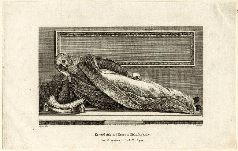 Effigy of edward bruce, 1st baron bruce of kinloss on his monument in the rolls chapel npg d25856