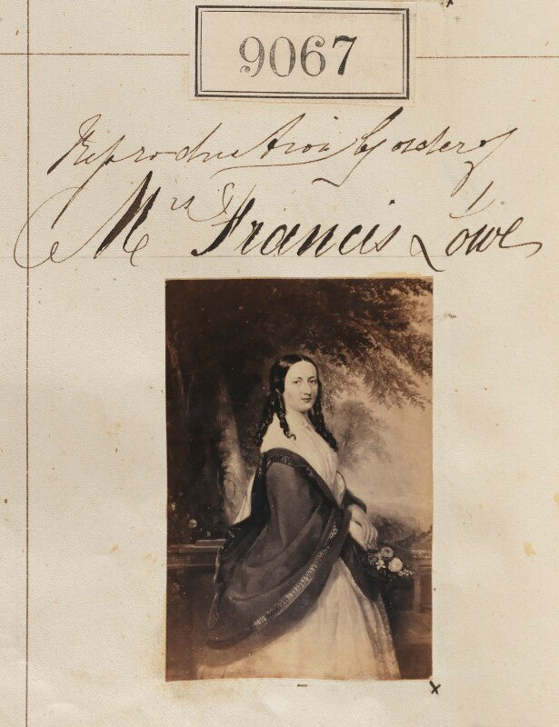 Unknown woman ('reproduction by order of mrs francis lowe') npg ax58890