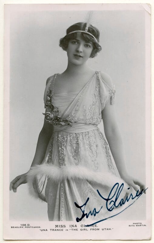 Ina claire as una trance in 'the girl from utah' npg ax160286