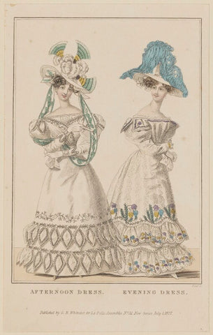 'Afternoon Dress. Evening Dress', July 1827 NPG D47599