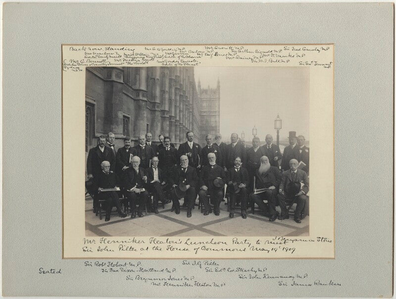 'mr henniker heaton's luncheon party to meet sir john pilter' npg x128578