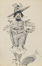 Comic sketch (Unknown sitter) NPG D43197