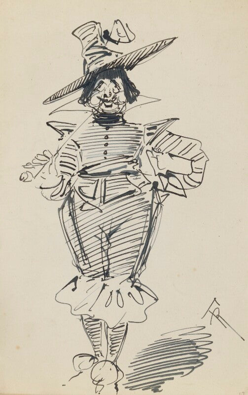 Comic sketch (unknown sitter) npg d43197