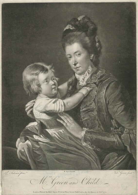'mrs green and child' (rupert green; mary green) npg d34903