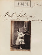 Mademoiselle Salvioni as Fenella in 'Masaniello' NPG Ax63064