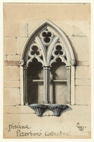 Piscina, Peterboro Cathedral NPG D23208