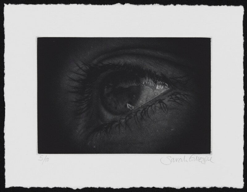 Mezzotint of an eye npg d49620