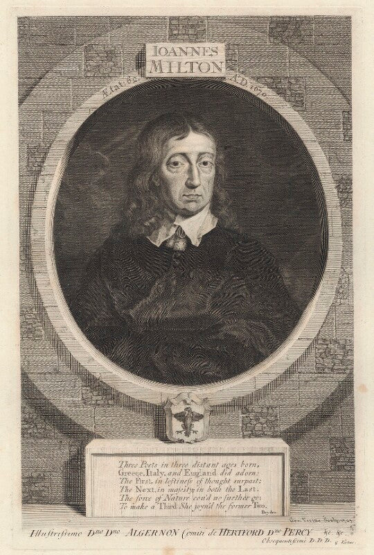 John milton npg d30110