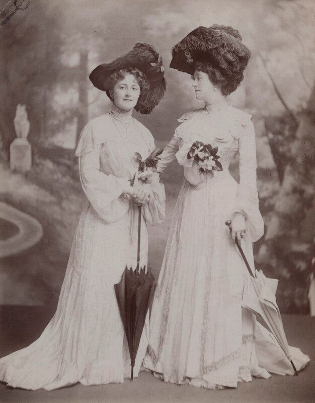 Mary caroline (née grey), countess of minto with her daughter npg x197912