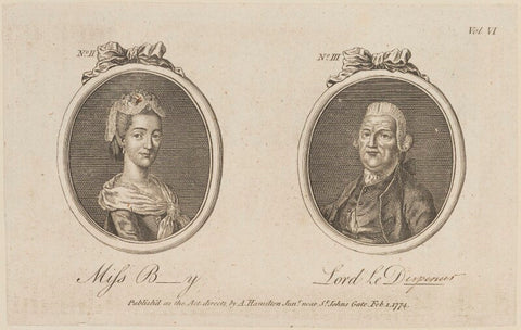'Miss B-y and Lord le Despencer' (Francis Dashwood, 11th Baron Le Despencer) NPG D14191