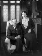 Sir Timothy Calvert Eden, 8th Bt; Edith Mary Patricia (née Prendergast), Lady Eden NPG x80948